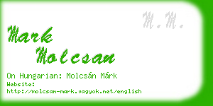 mark molcsan business card