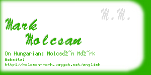mark molcsan business card